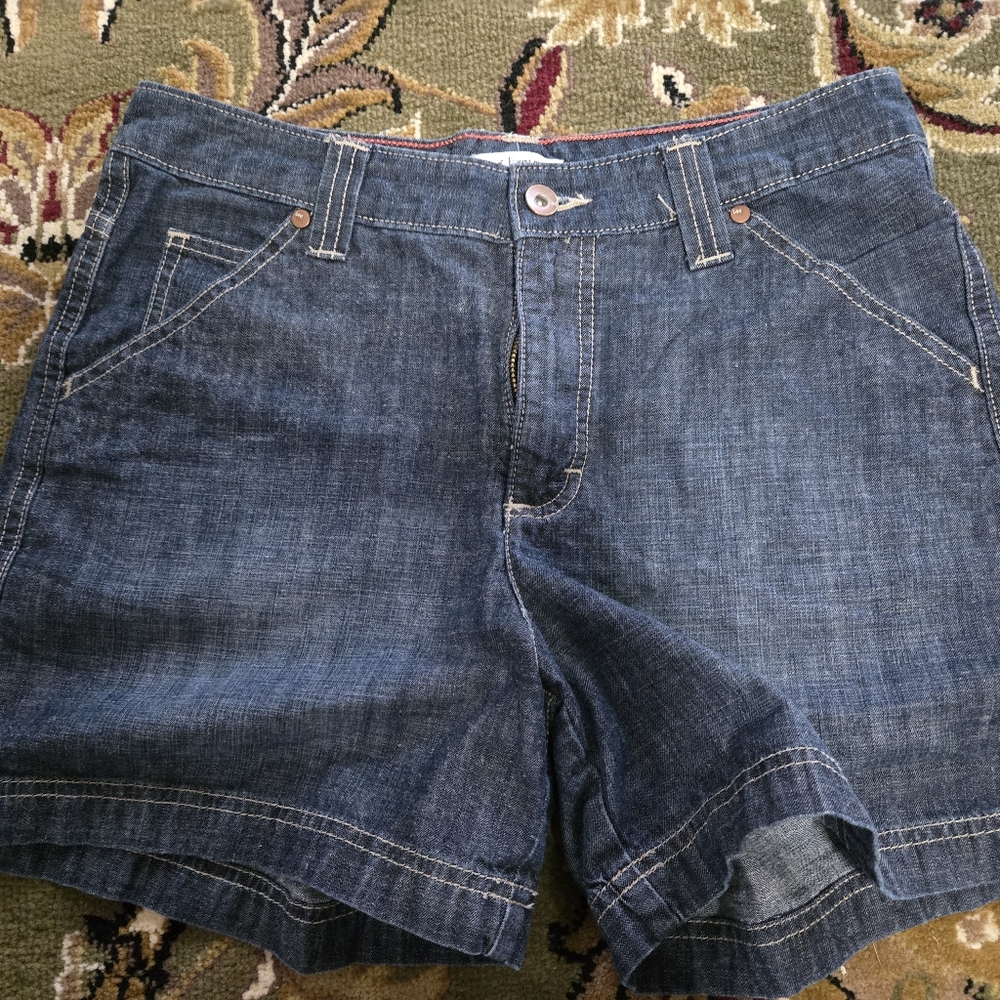 Lee Dark Blue Denim Shorts